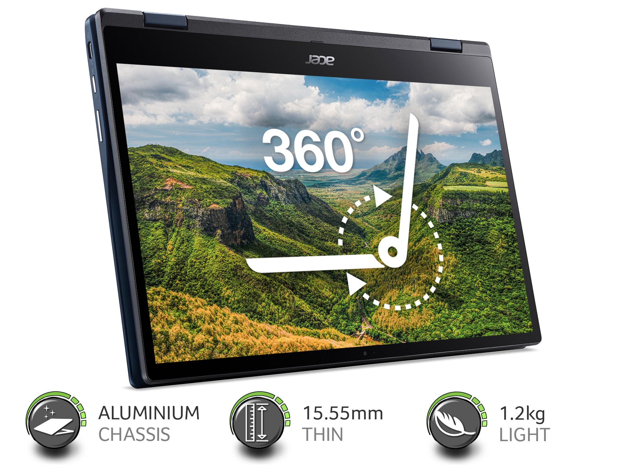 ACER Spin 513 LTE 13.3' 2 in 1 Chromebook - Snapdragon 7c Gen 2, 128 GB eMMC, Blue - image 8