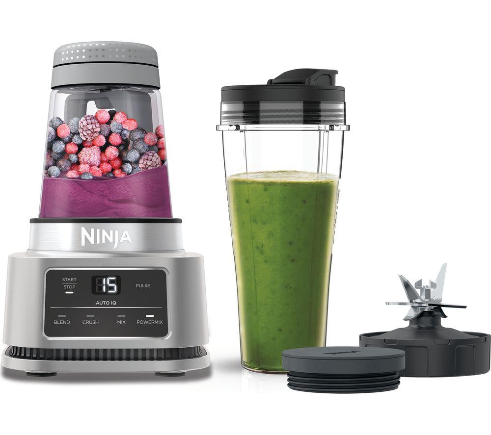 Image of CB100UK 2-in-1 Foodi Power Nutri Blender with Auto-iQ | Silver