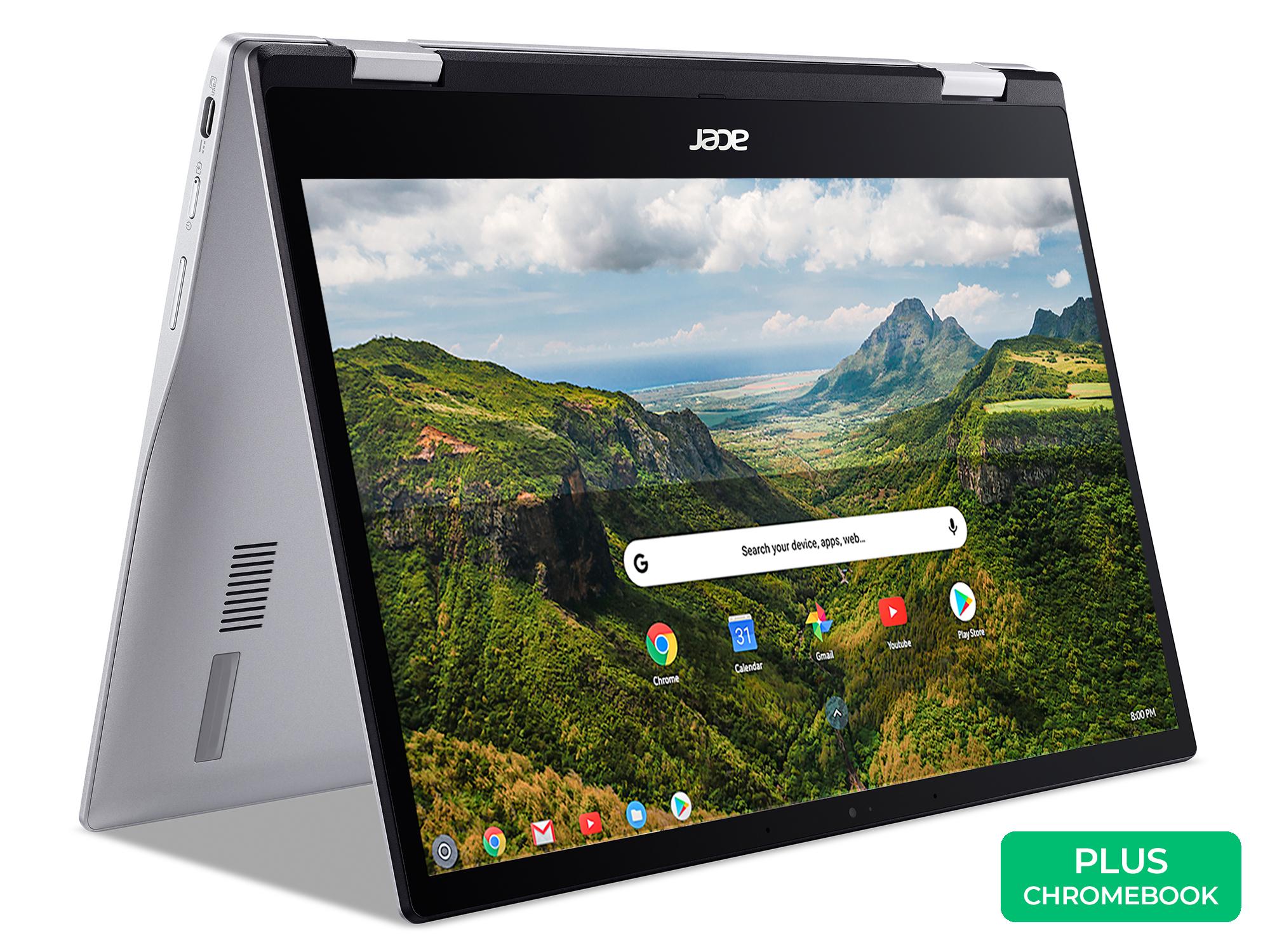 Image of ACER Spin 513 13.3" 2 in 1 Chromebook - Qualcomm SC7180, 64 GB eMMC, Silver, Silver/Grey