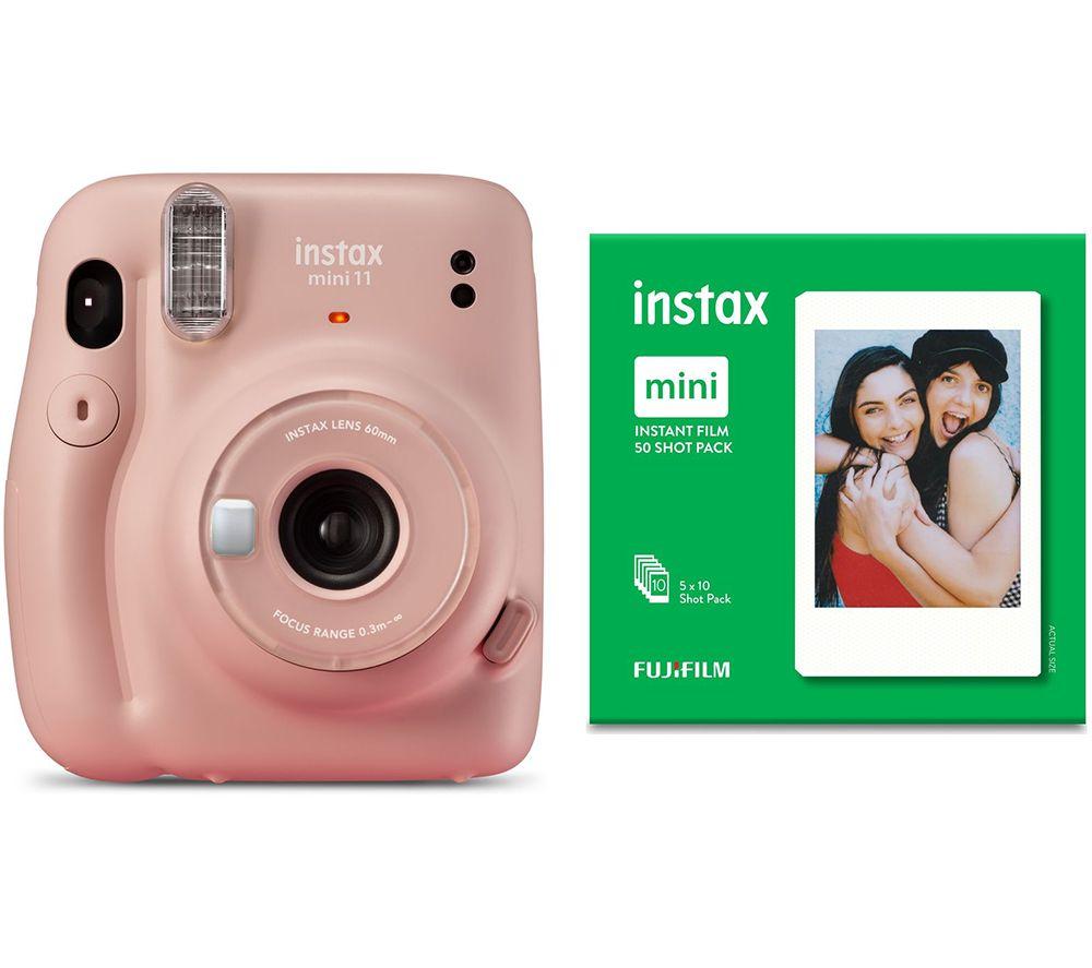 Click to view product details and reviews for Instax Mini 11 Instant Camera 50 Shot Mini Film Pack Bundle Blush Pink Pink.