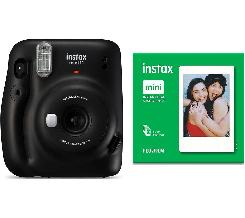 Click to view product details and reviews for Instax Mini 11 Instant Camera 50 Shot Mini Film Pack Bundle Charcoal Gray Silver Grey.