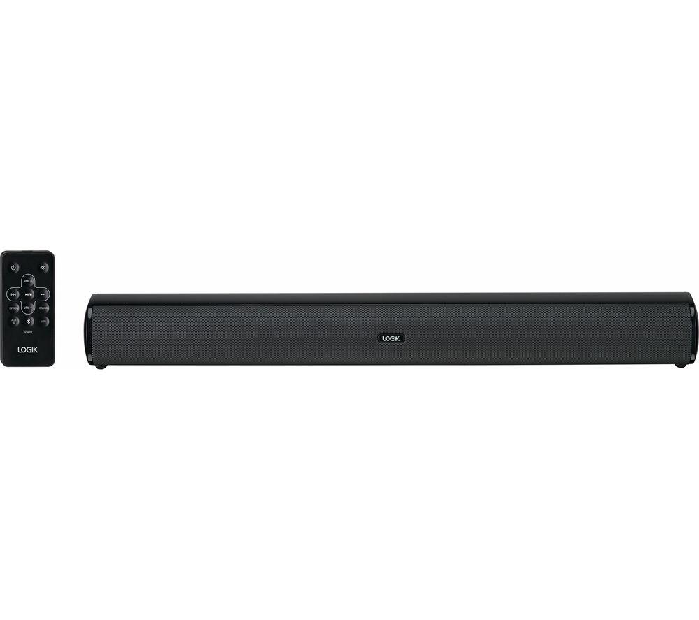 LOGIK LSB20B21 2.0 Compact Sound Bar, Black
