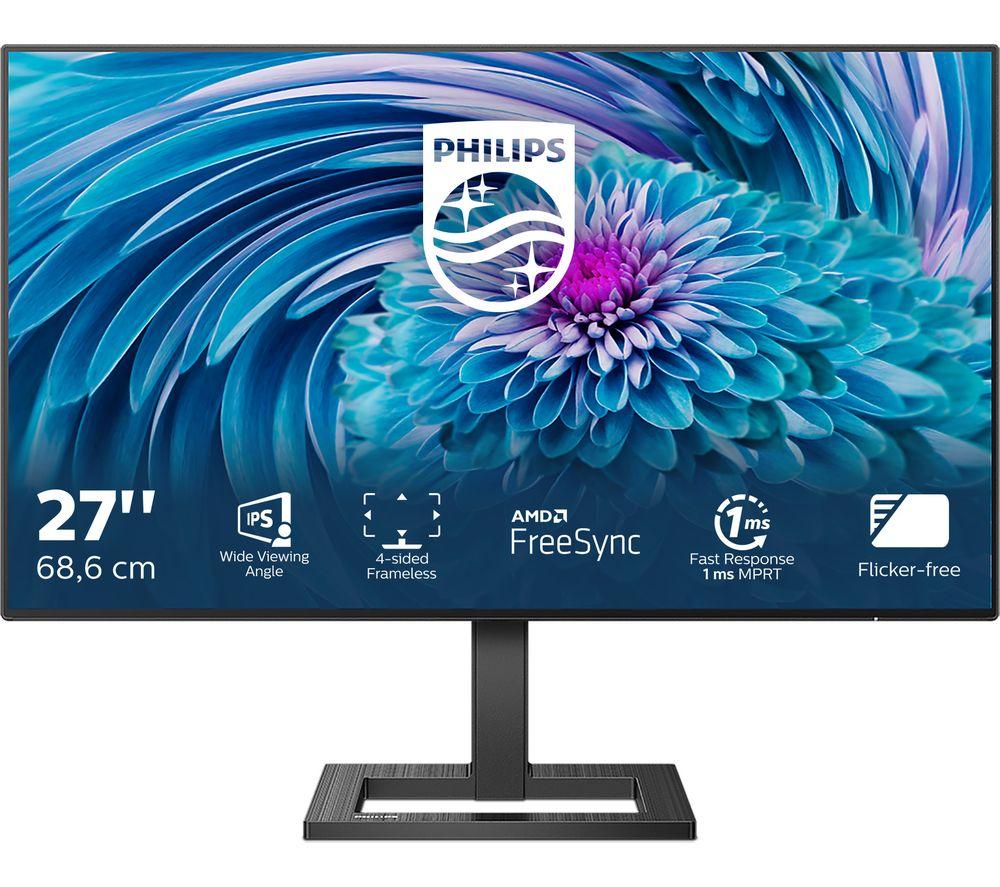 PHILIPS 272E2FA Full HD 27 LCD Monitor - Black, Black