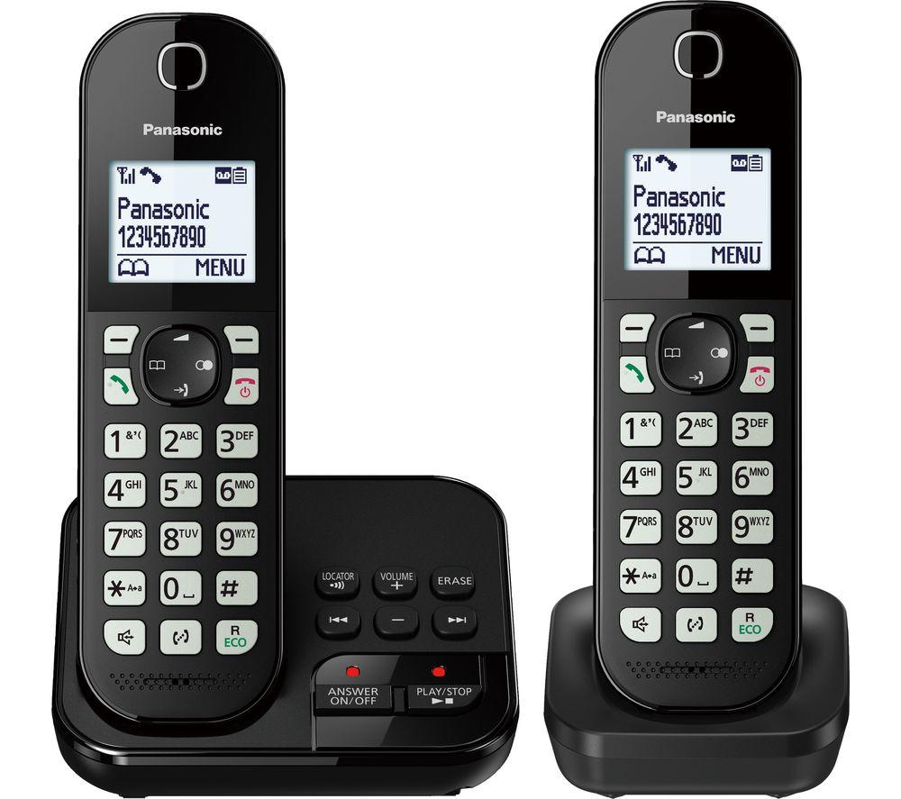 PANASONIC KX-TGC462EB Cordless Phone - Twin Handsets ,Black image number 2 of 4