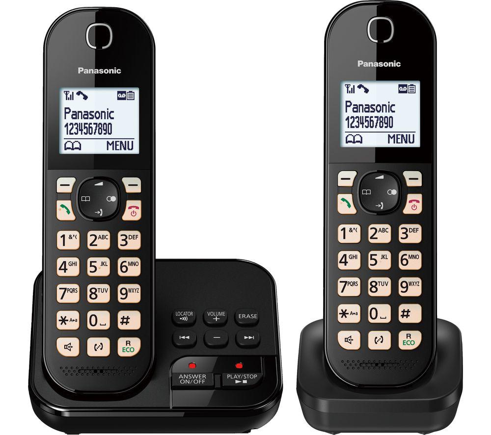 PANASONIC KX-TGC462EB Cordless Phone - Twin Handsets ,Black image number 3 of 4
