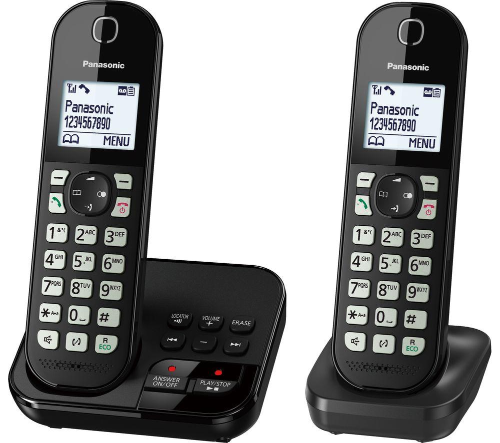 PANASONIC KX-TGC462EB Cordless Phone - Twin Handsets ,Black image number 4 of 4