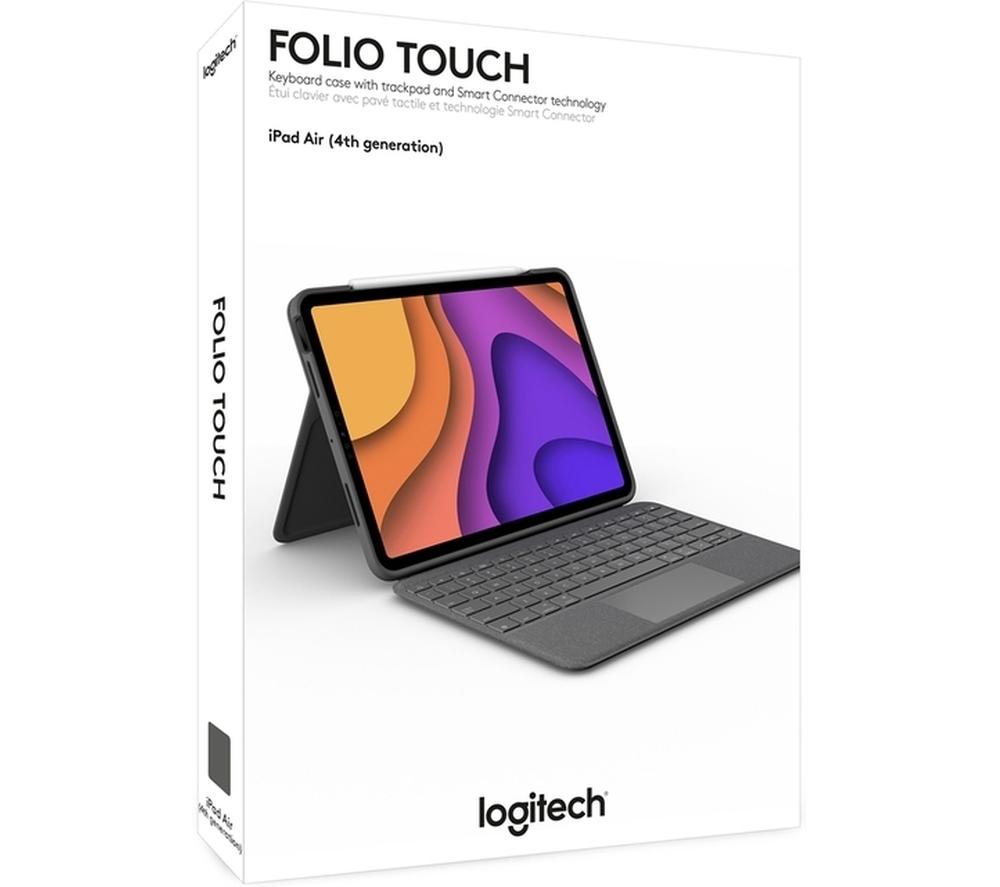 LOGITECH Folio Touch iPad Air (4th & 5th gen) Keyboard Case - Grey