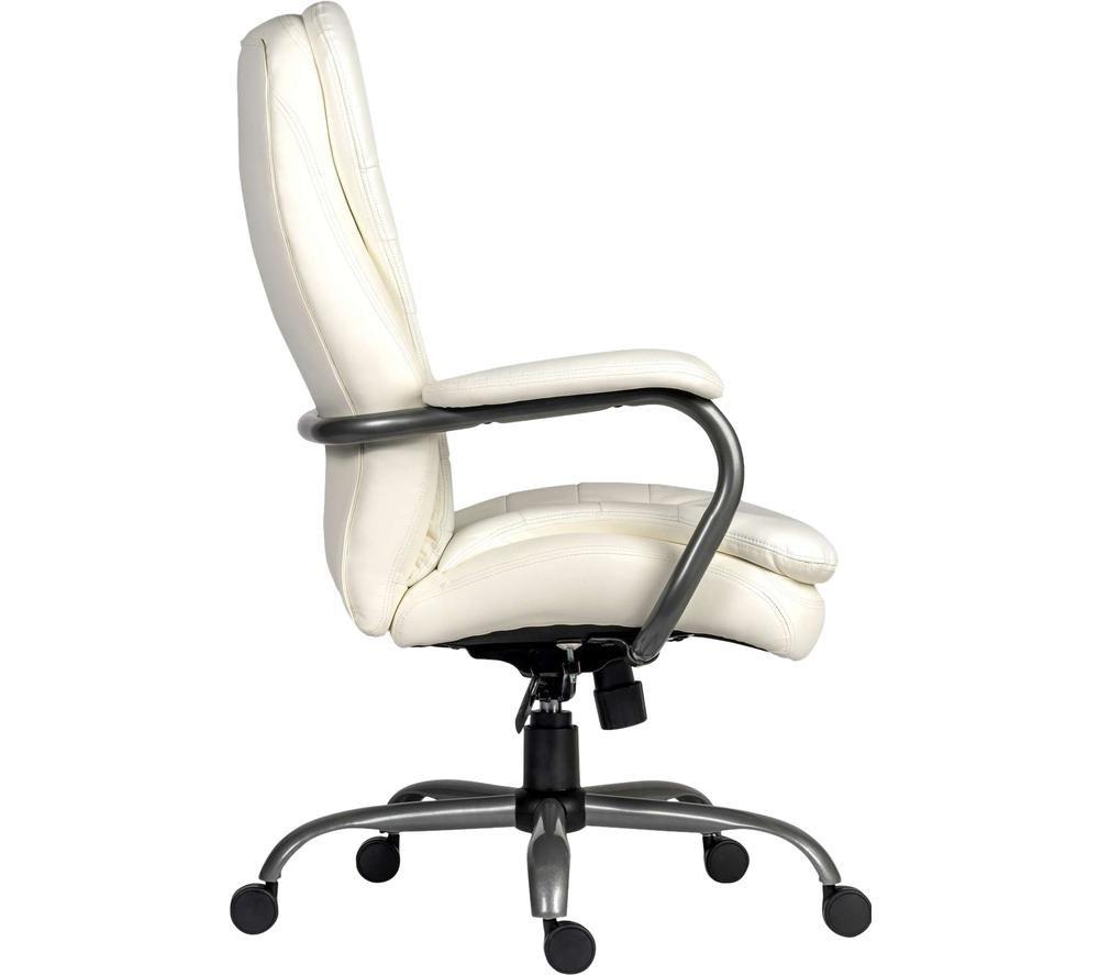TEKNIK Goliath 6988 Bonded Leather Faced Tilting Executive Chair - White