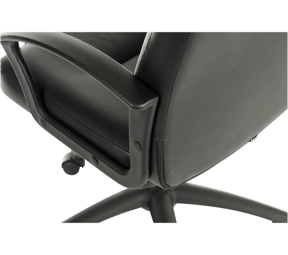 TEKNIK Leader 6987 Bonded Leather Tilting Executive Chair - Black