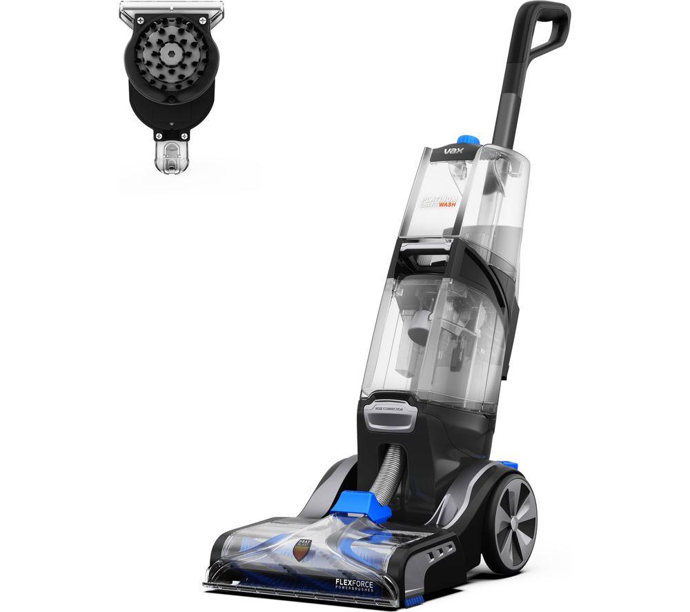 VAX Platinum SmartWash 1-1-142257 Upright Carpet Cleaner - Charcoal & Blue, Blue,Black