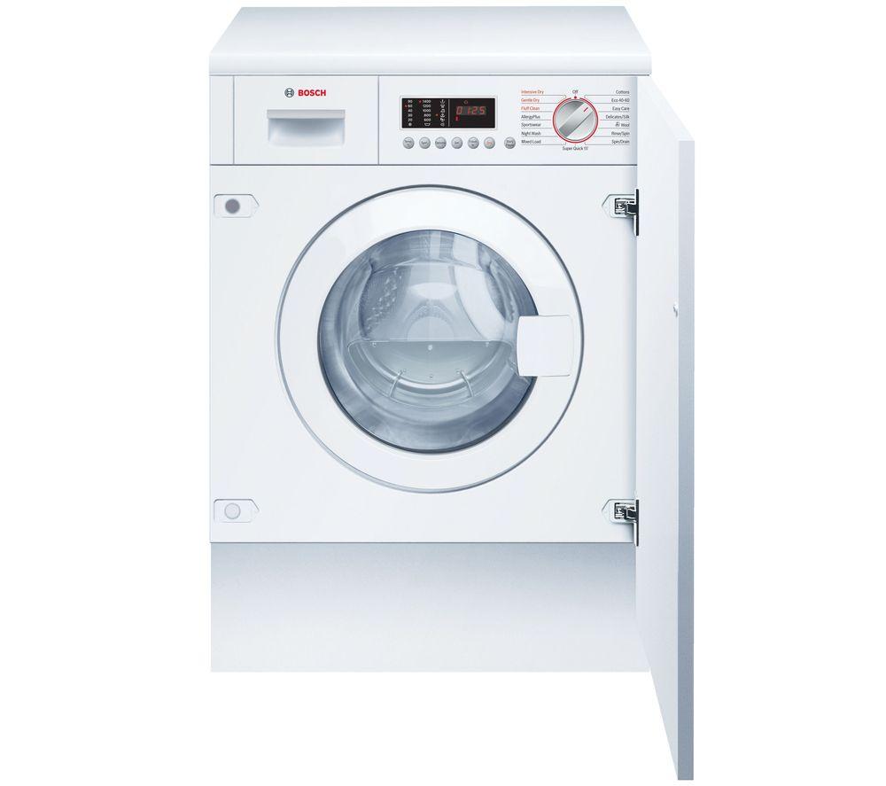 BOSCH Serie 6 WKD28542GB 7 kg Integrated Washer Dryer - White