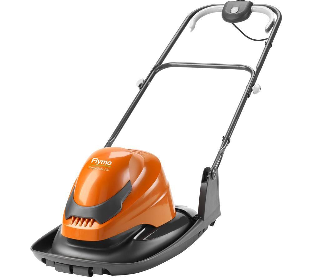 flymo simpliglide 300 corded hover lawn mower - orange