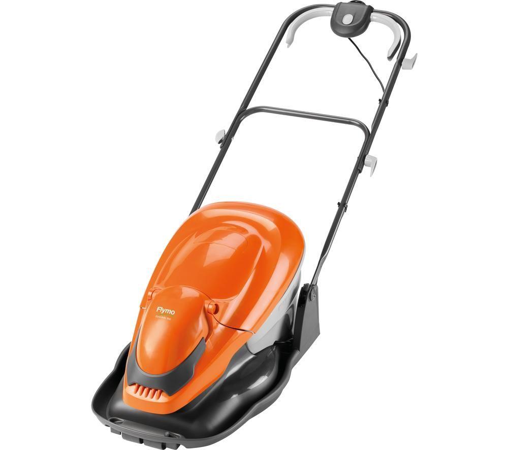 flymo easi glide 360 corded hover lawn mower - orange