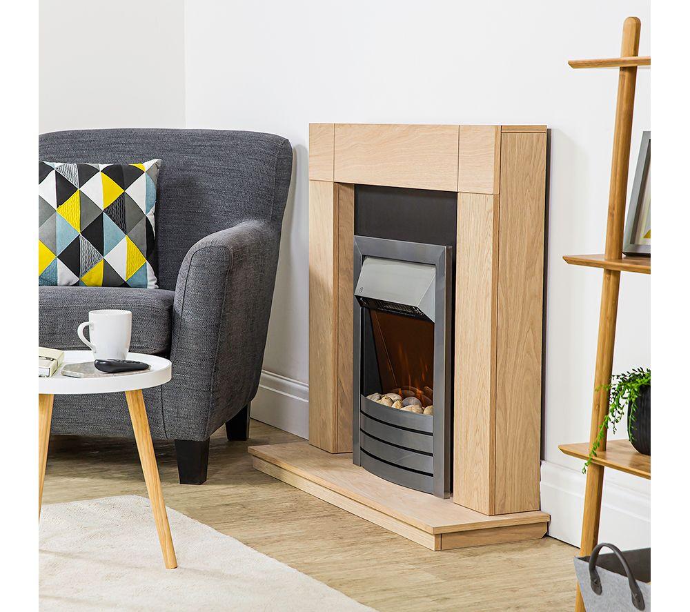 ZANUSSI ZEFIST1001S Wall Mounted Electric Fireplace - Stainless Steel image number 7 of 8