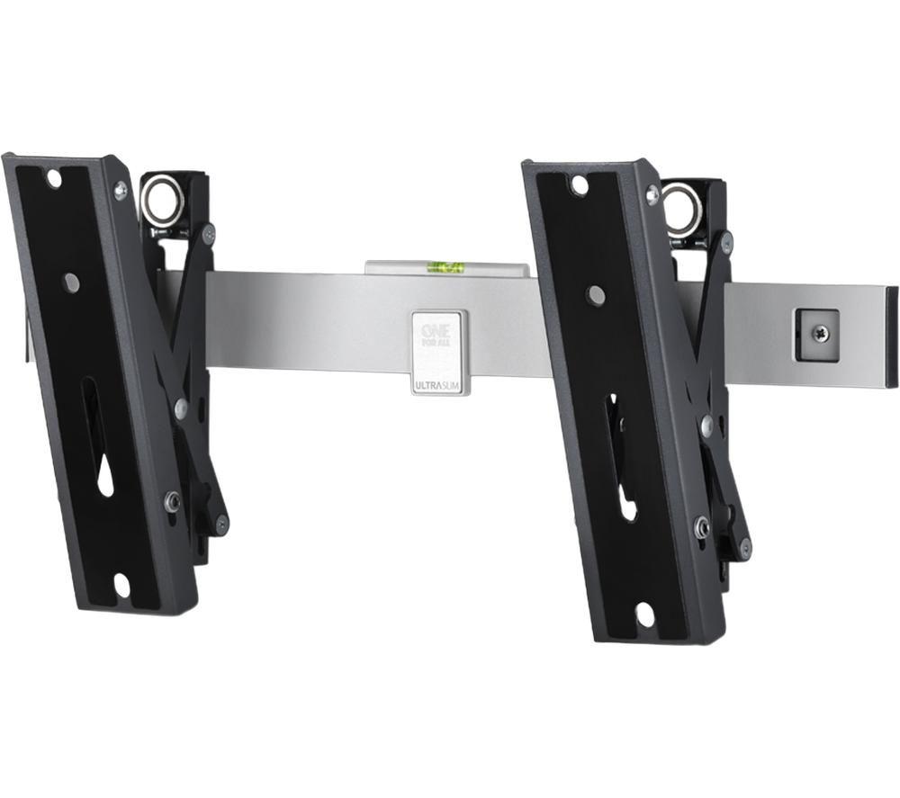 One For All Ultra Slim OLED TV Wall Mount Bracket - Screen Size 32 to 77 Inches - For All TV Types - Max Weight 40 kg - VESA 200x200 to 400x200 - Black and White - WM6423