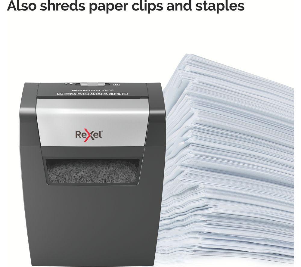 REXEL Momentum X406 Cross Cut Paper Shredder image number 8 of 11