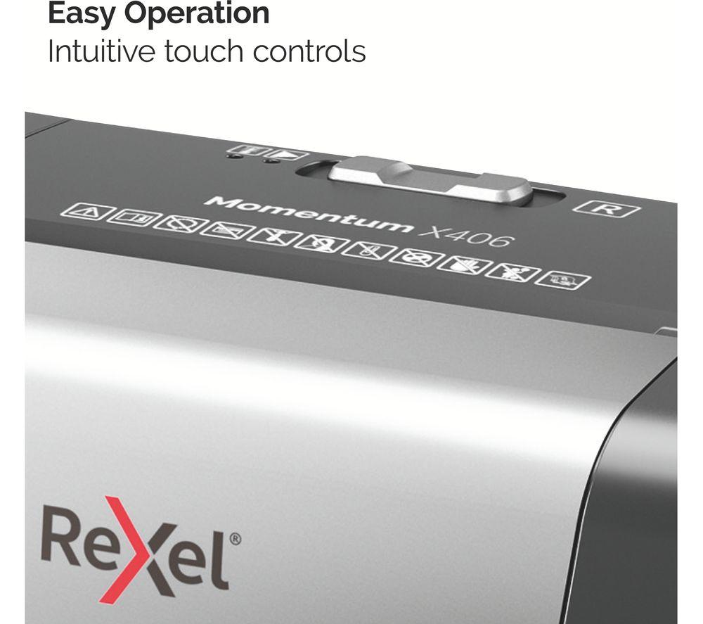 REXEL Momentum X406 Cross Cut Paper Shredder image number 10 of 11