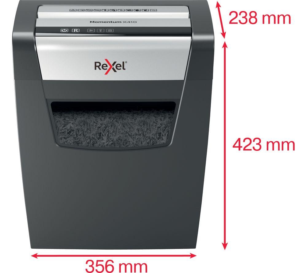 REXEL Momentum X410 Cross Cut Paper Shredder image number 4 of 11