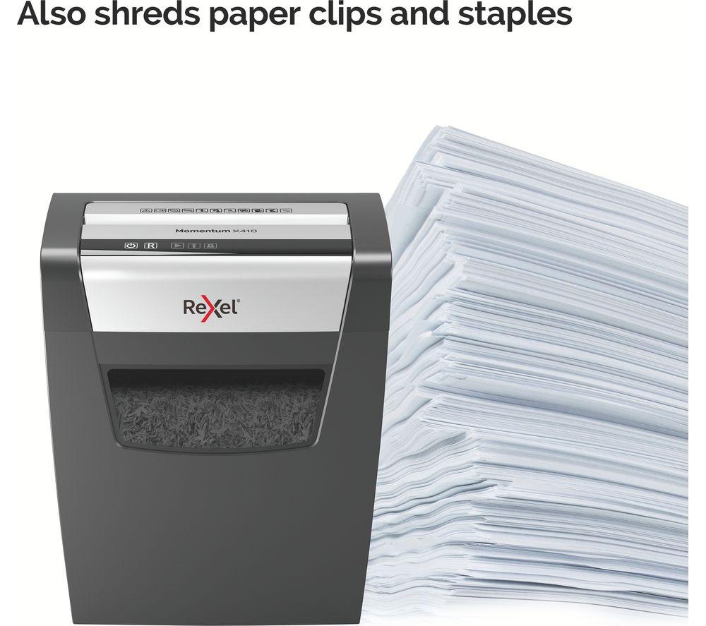 REXEL Momentum X410 Cross Cut Paper Shredder image number 8 of 11