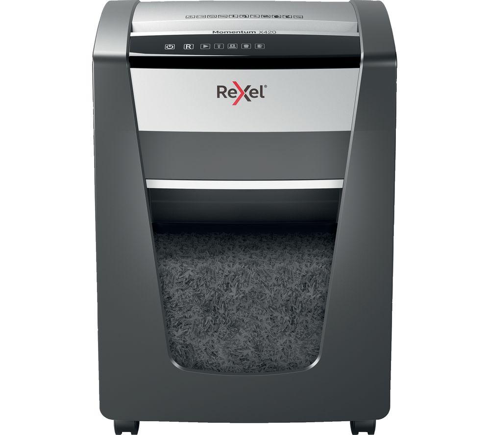 REXEL Momentum X420 Cross Cut Paper Shredder image number 2 of 10