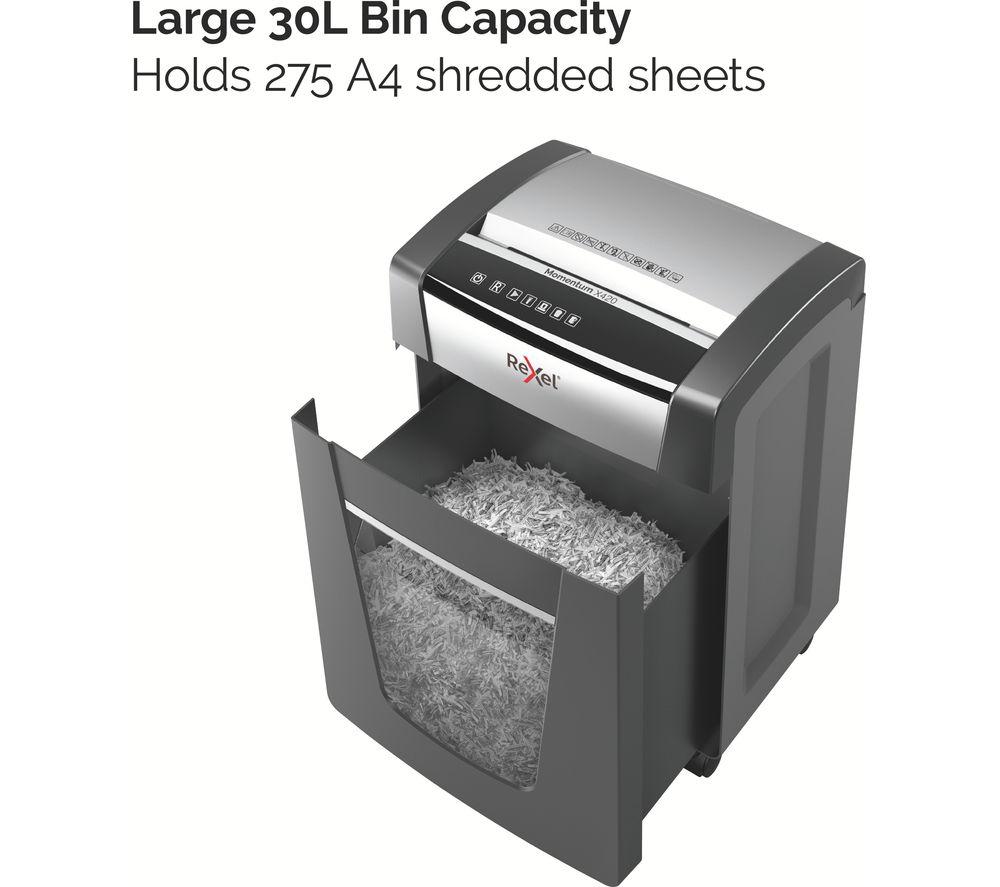 REXEL Momentum X420 Cross Cut Paper Shredder image number 6 of 10