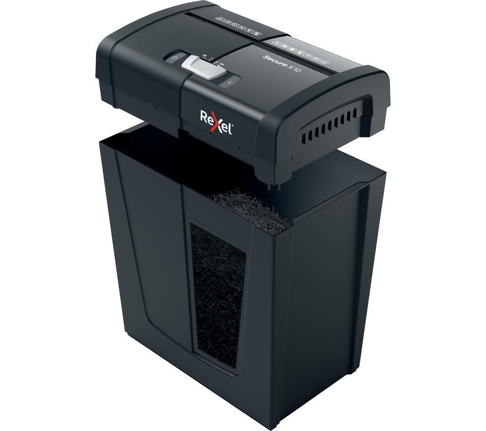 REXEL Secure X10 Cross Cut Shredder image number 4 of 7