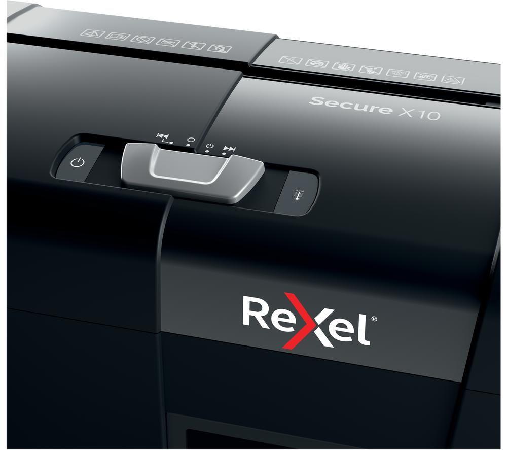 REXEL Secure X10 Cross Cut Shredder image number 6 of 7