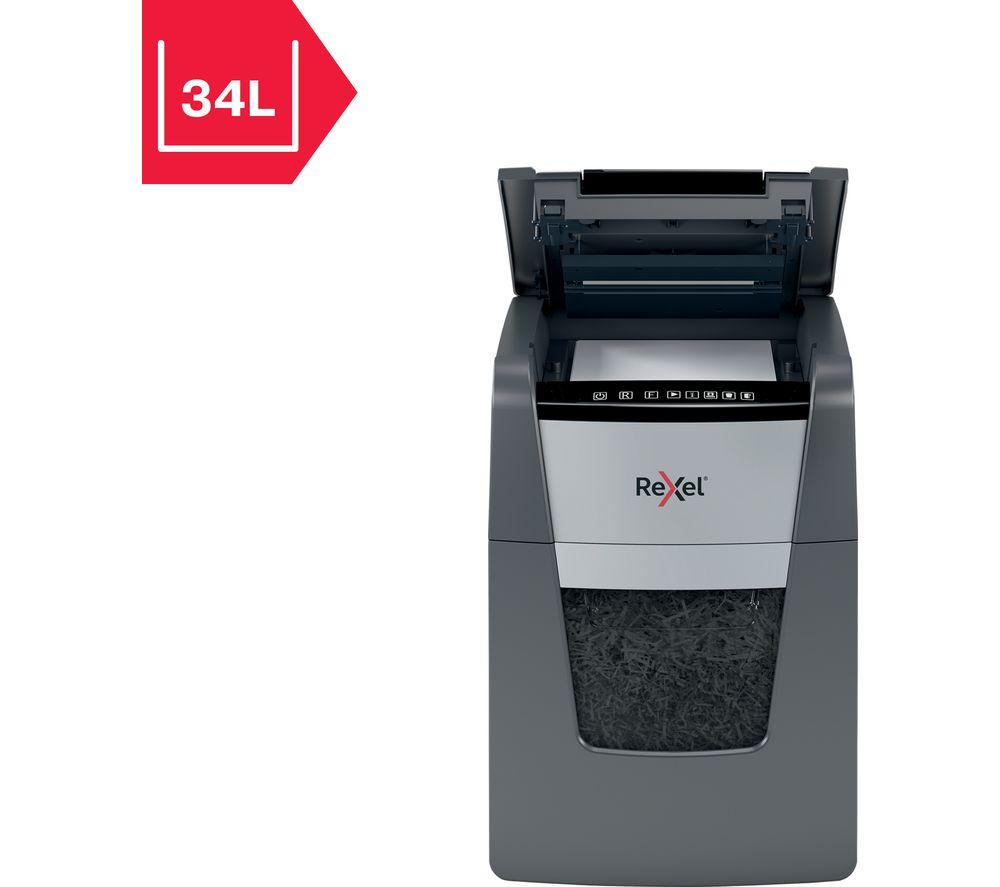REXEL Optimum AutoFeed+ 100M Micro Cut Paper Shredder image number 5 of 11