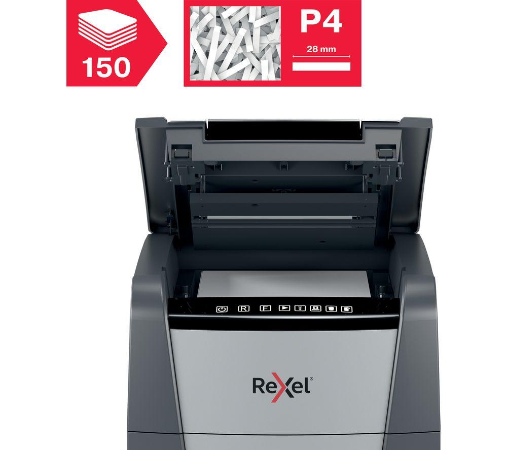 REXEL Optimum AutoFeed+ 150X Cross Cut Paper Shredder image number 8 of 12
