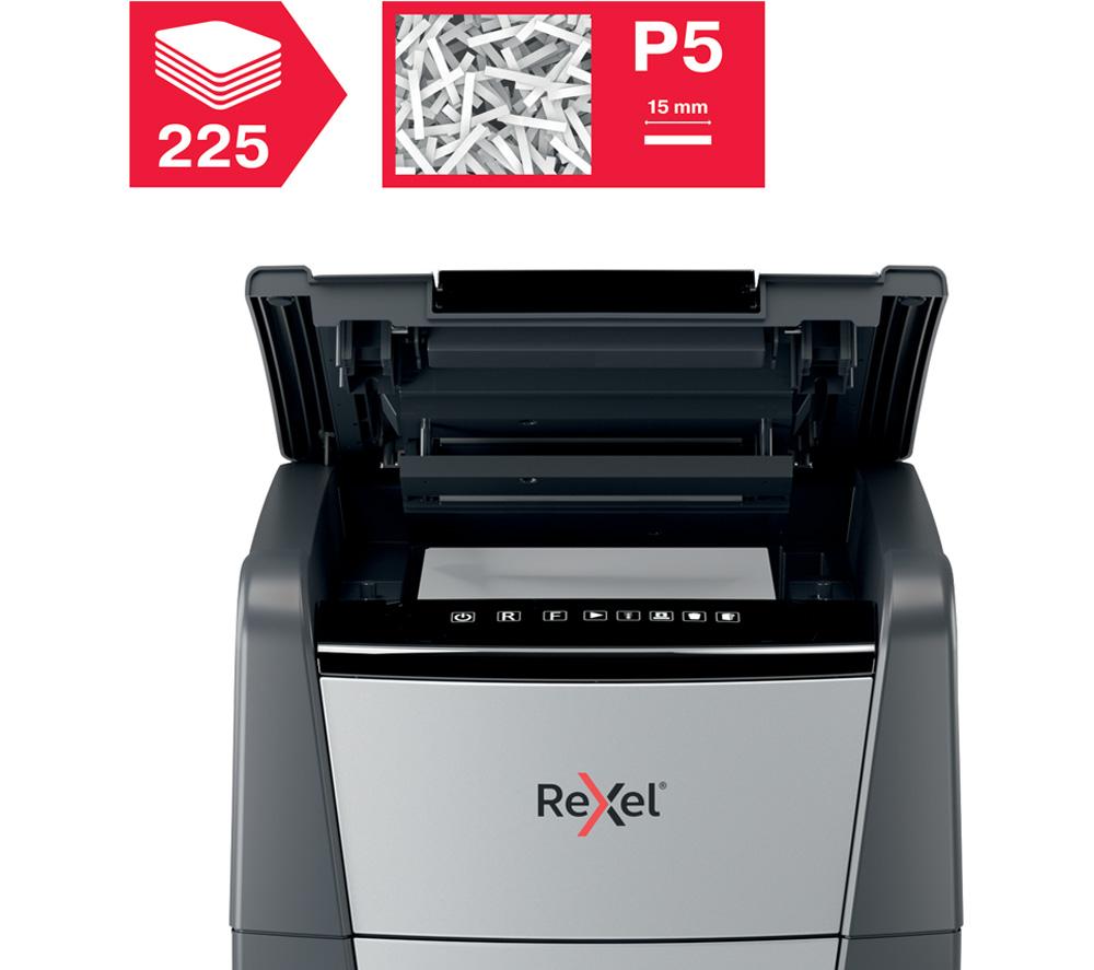 REXEL Optimum AutoFeed+ 225M Micro Cut Paper Shredder image number 6 of 9