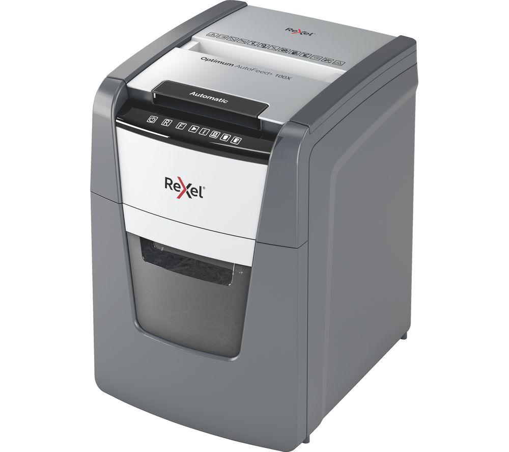 REXEL Optimum AutoFeed 100X Cross Cut Paper Shredder review