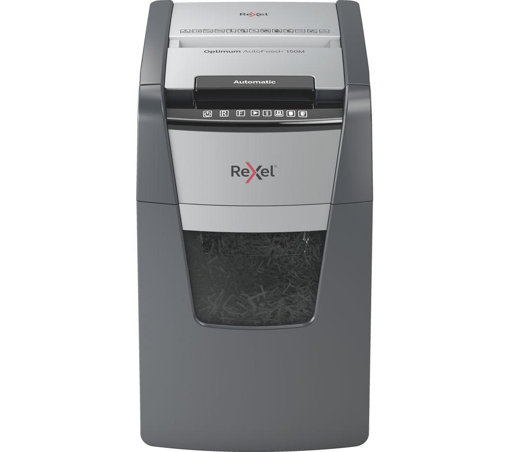 REXEL Optimum AutoFeed+ 150M Micro Cut Paper Shredder image number 3 of 12