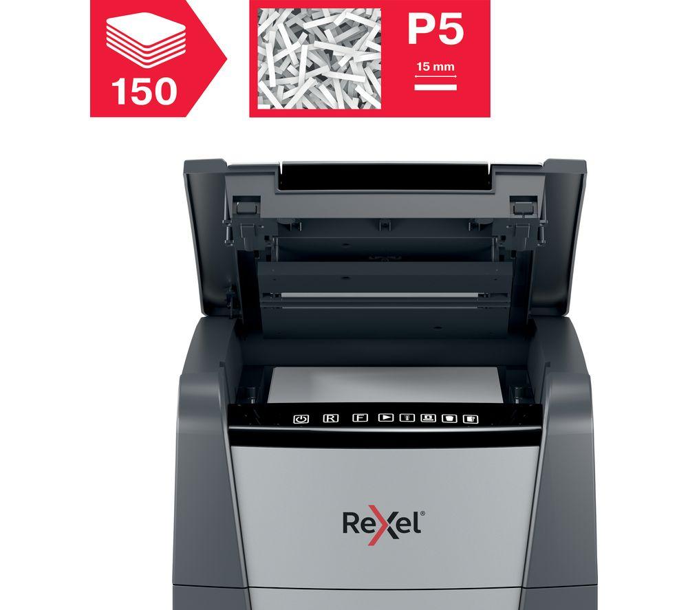 REXEL Optimum AutoFeed+ 150M Micro Cut Paper Shredder image number 8 of 12