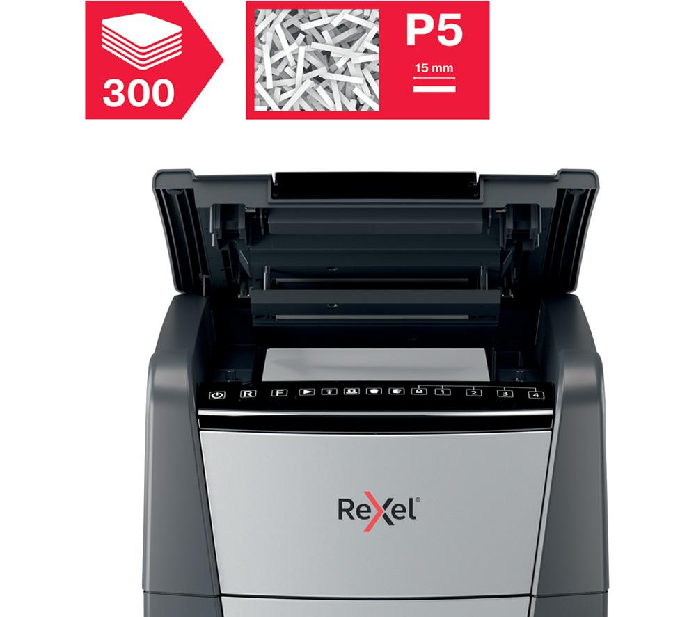 REXEL Optimum AutoFeed+ 300M Micro Cut Paper Shredder image number 7 of 12