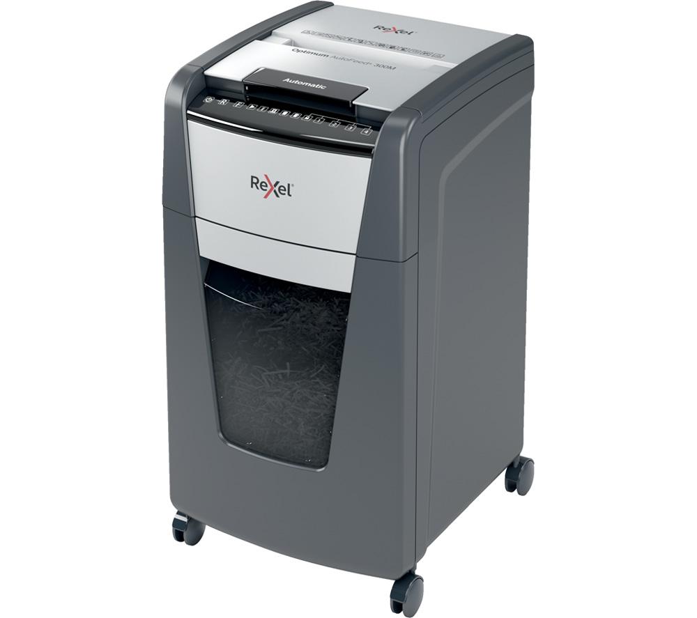 REXEL Optimum AutoFeed+ 300M Micro Cut Paper Shredder image number 10 of 12