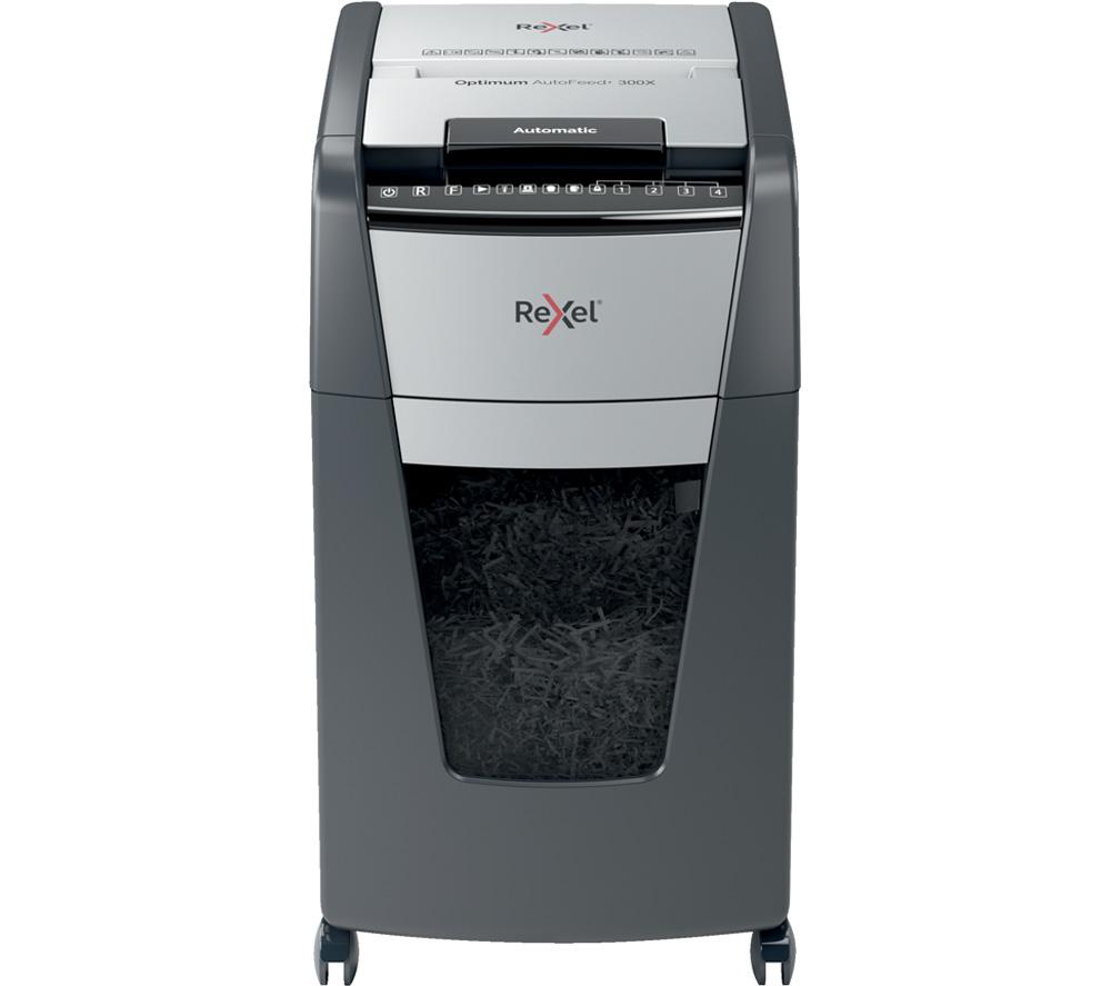Rexel Optimum Autofeed 300X Cross Cut Paper Shredder