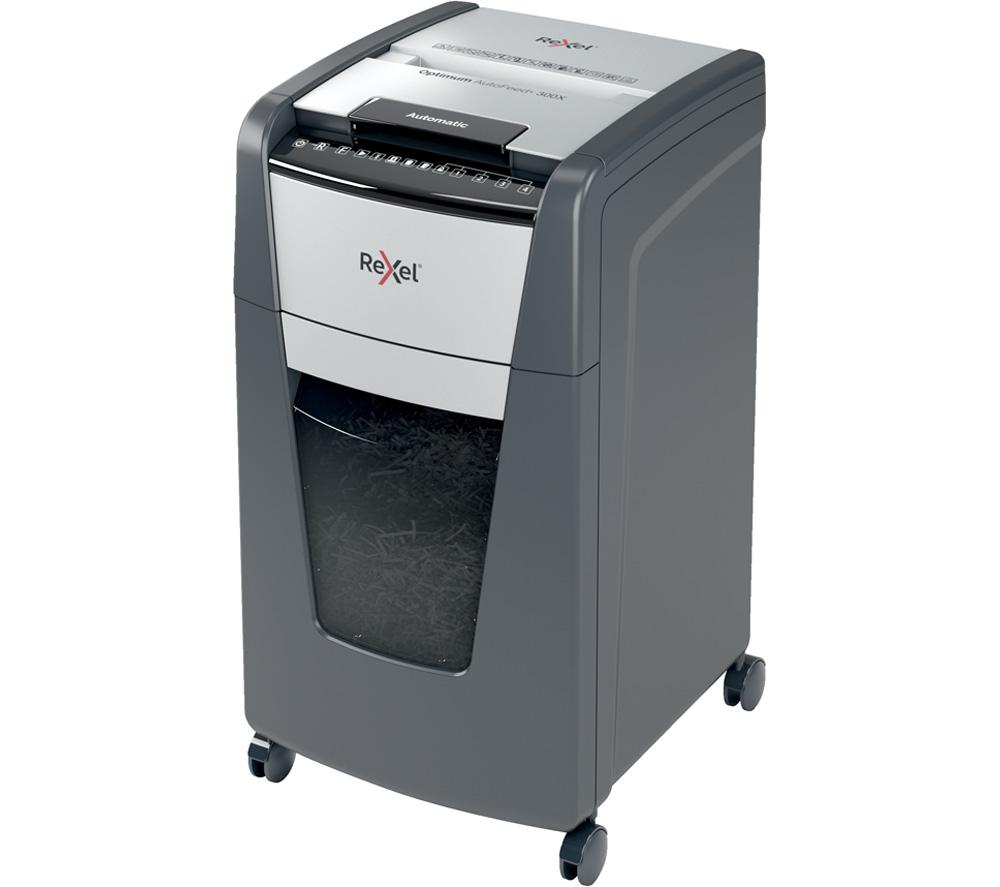 REXEL Optimum AutoFeed+ 300X Cross Cut Paper Shredder image number 10 of 12