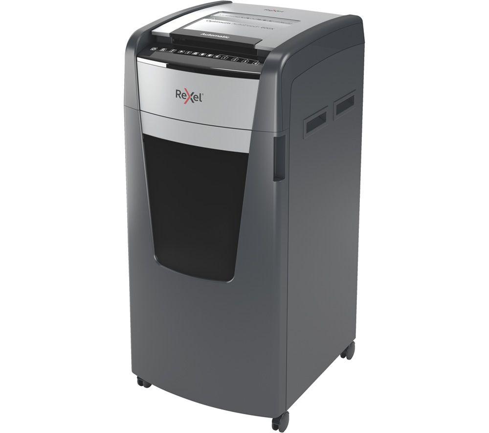REXEL Optimum AutoFeed+ 600X Cross Cut Paper Shredder image number 10 of 12