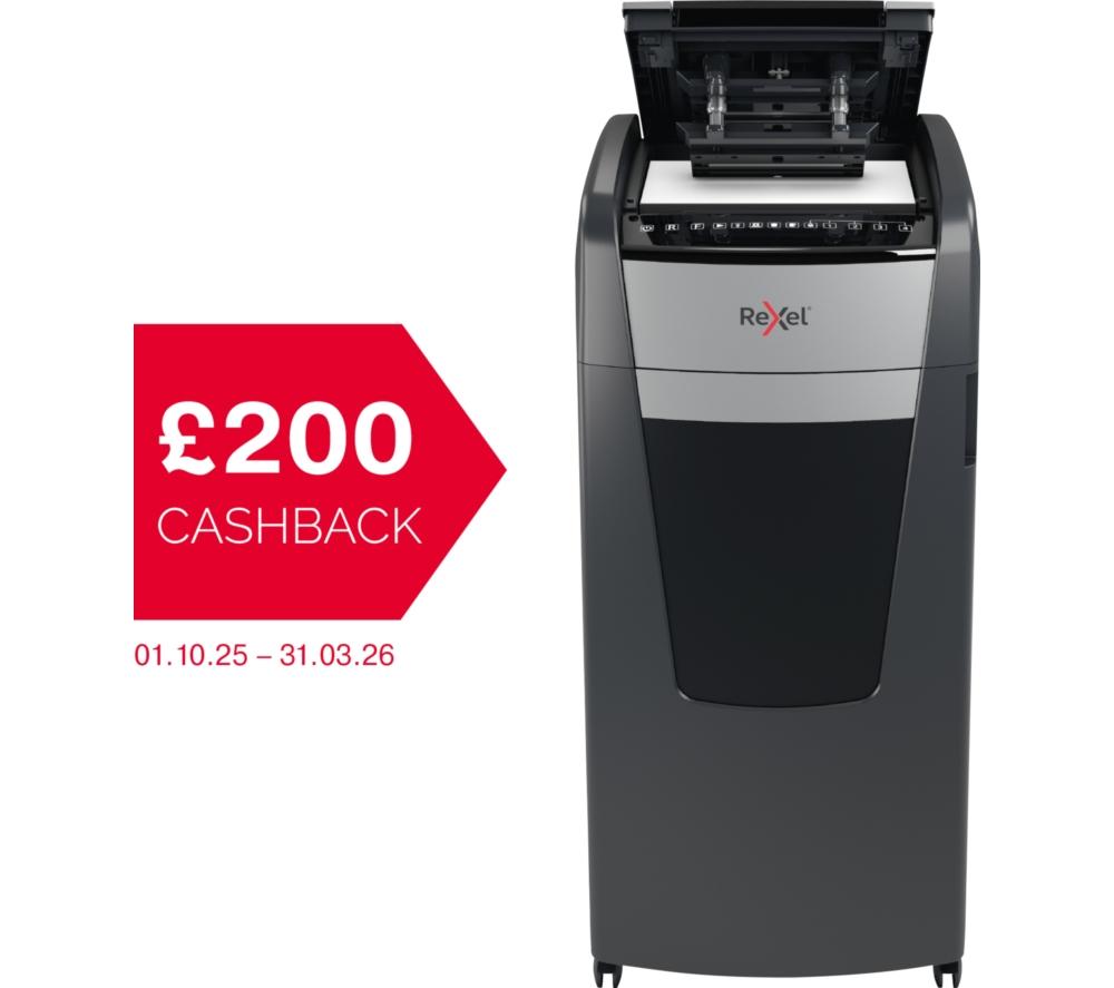 REXEL Optimum AutoFeed+ 750M Micro Cut Paper Shredder image number 2 of 12