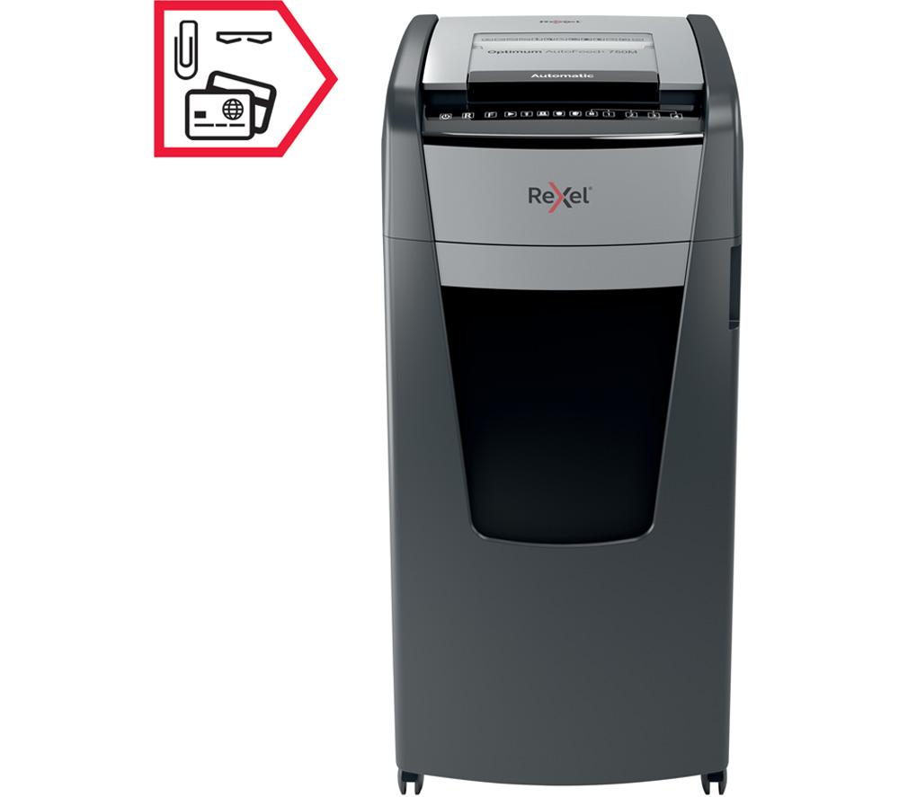 REXEL Optimum AutoFeed+ 750M Micro Cut Paper Shredder image number 5 of 12
