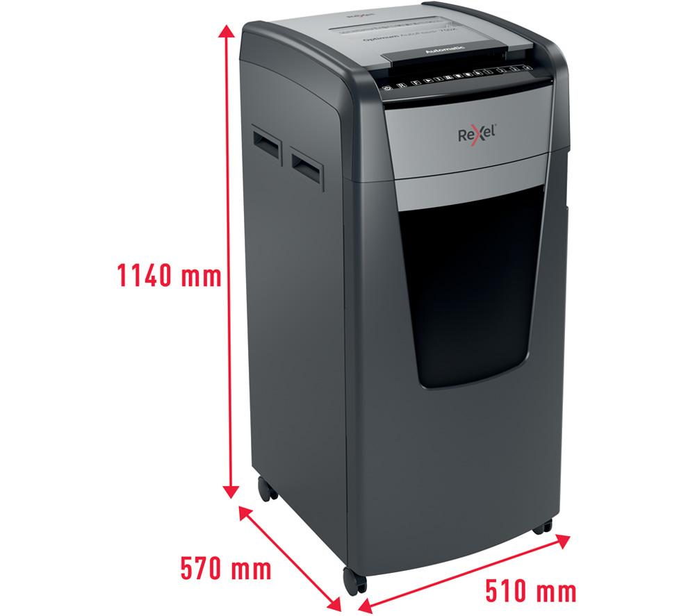 REXEL Optimum AutoFeed+ 750M Micro Cut Paper Shredder image number 6 of 12