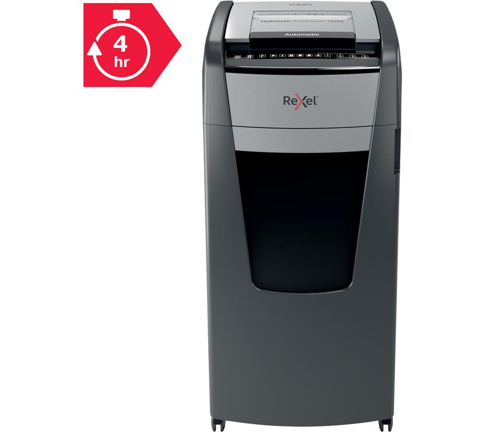 REXEL Optimum AutoFeed+ 750M Micro Cut Paper Shredder image number 9 of 12