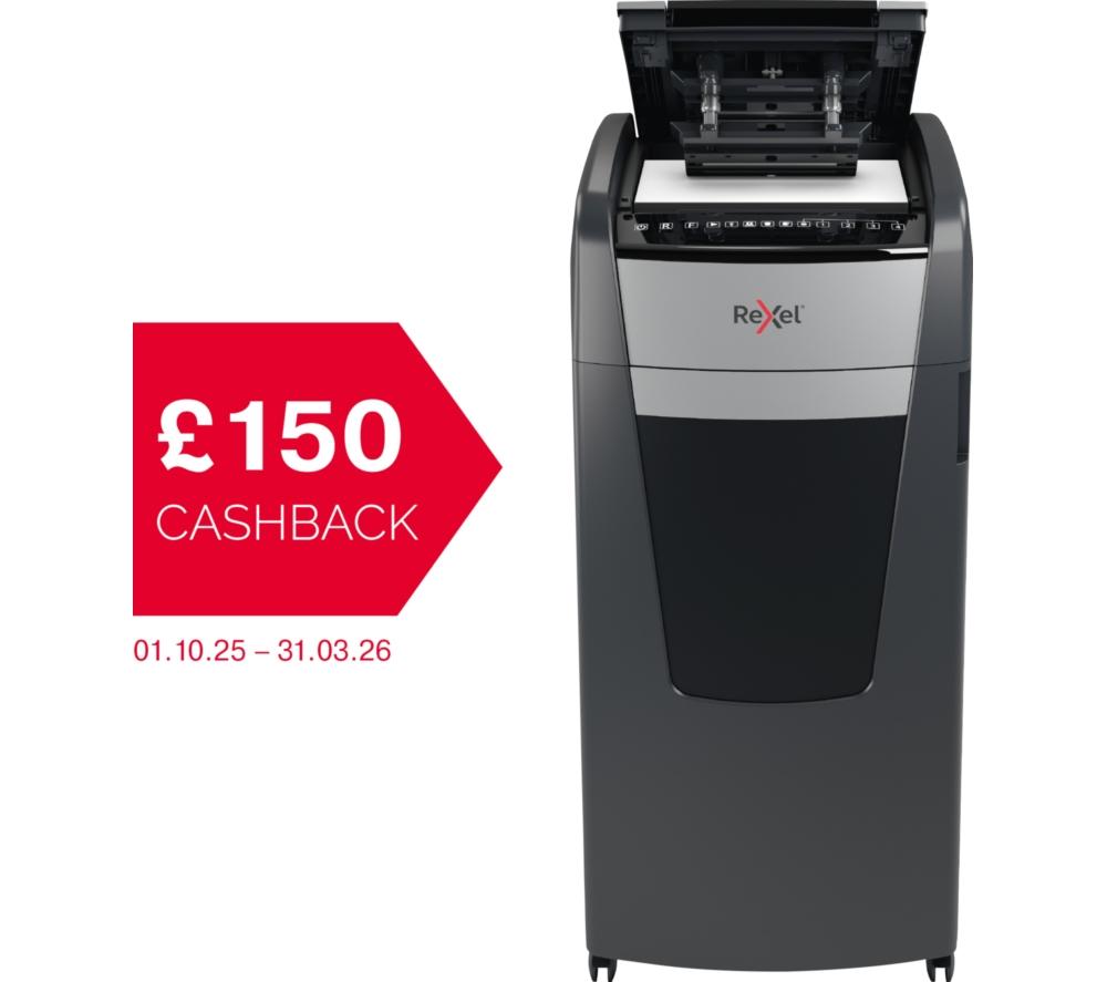 REXEL Optimum AutoFeed+ 750X Cross Cut Paper Shredder image number 2 of 12