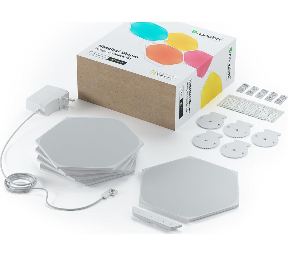 NANOLEAF Shapes Hexagon Smart Lights Starter Kit - Pack of 5