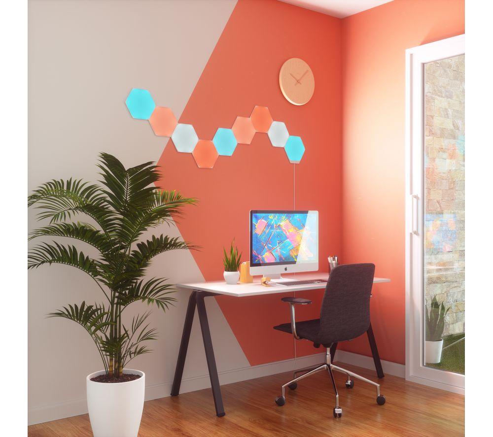 NANOLEAF Shapes Hexagon Smart Lights Starter Kit - Pack of 9 image number 2 of 13