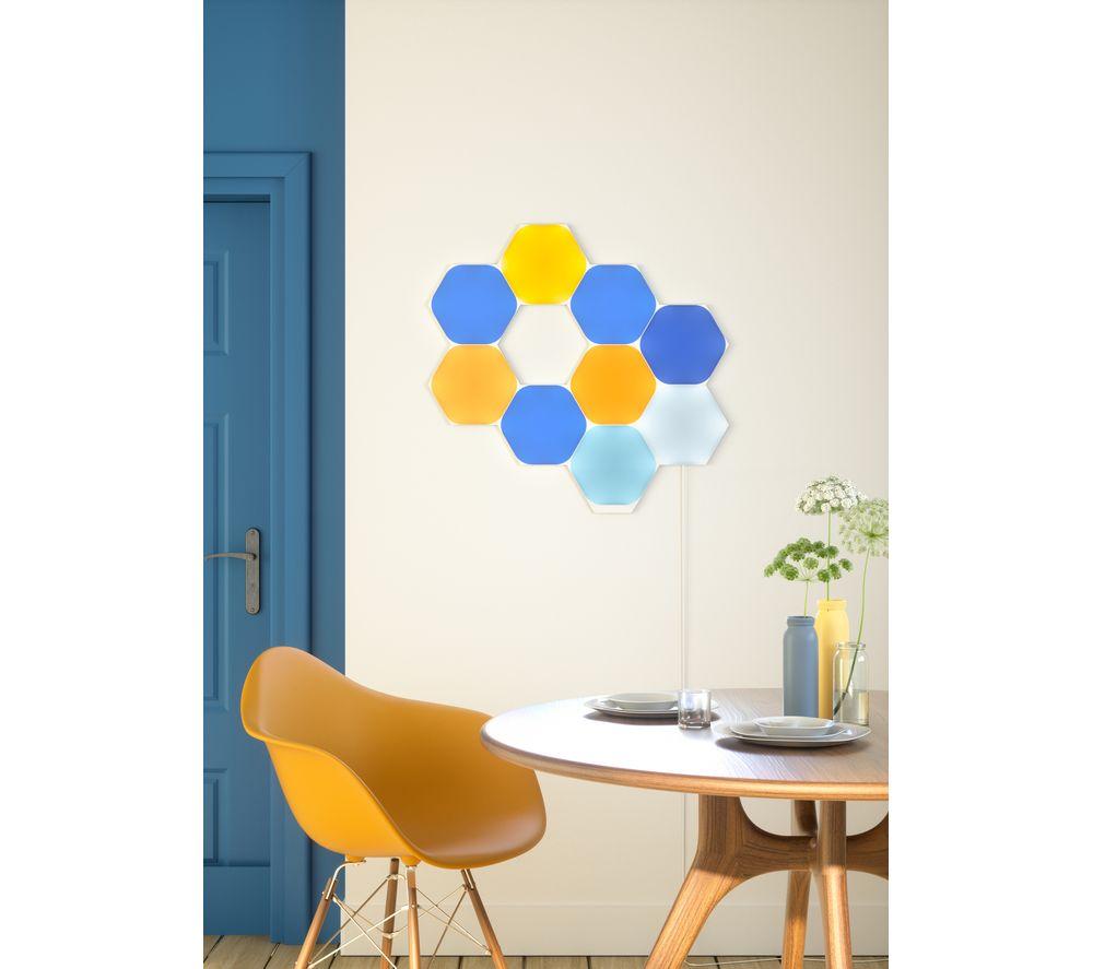 NANOLEAF Shapes Hexagon Smart Lights Starter Kit - Pack of 9 image number 10 of 13