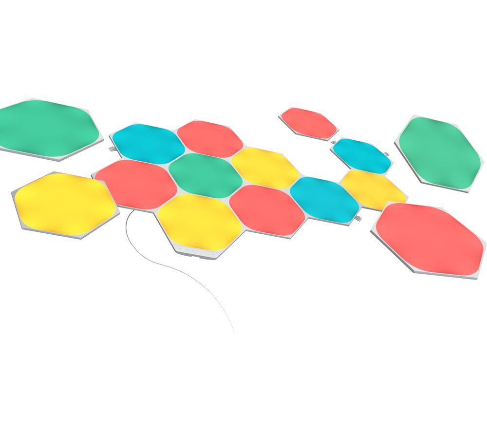NANOLEAF Shapes Hexagon Smart Lights Starter Kit - Pack of 15 image number 3 of 9