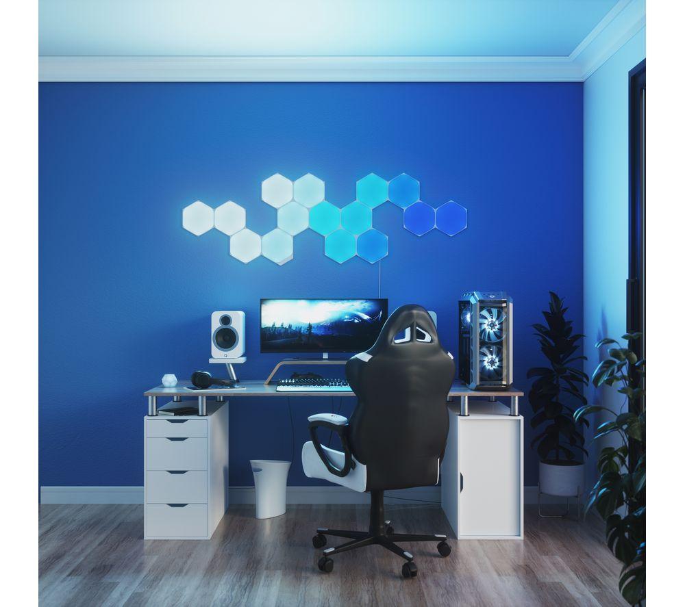 NANOLEAF Shapes Hexagon Smart Lights Starter Kit - Pack of 15 image number 6 of 9
