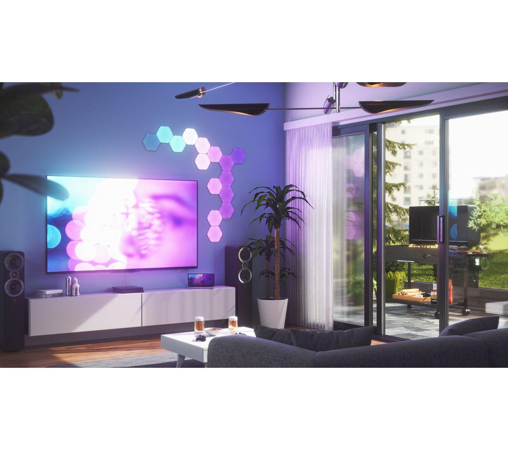 NANOLEAF Shapes Hexagon Smart Lights Starter Kit - Pack of 15 image number 8 of 9