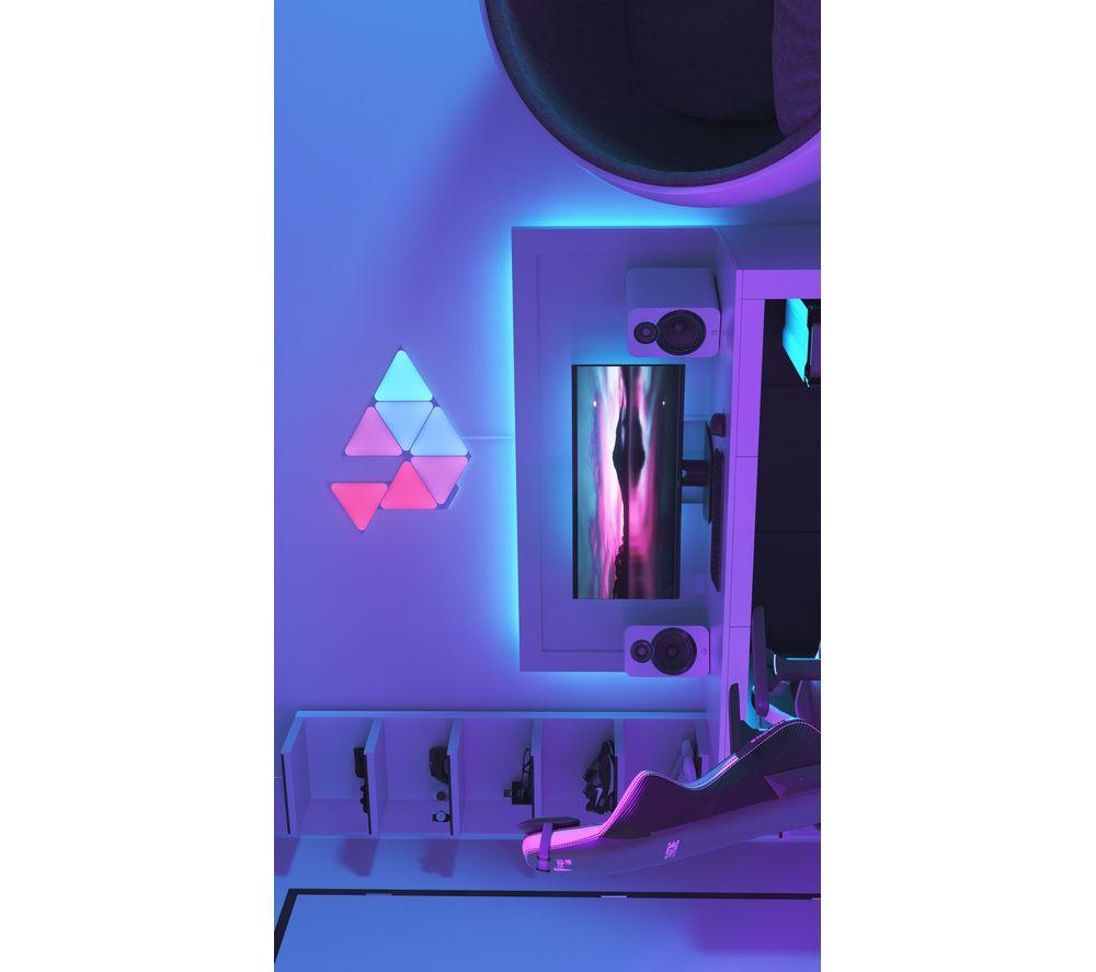NANOLEAF Shapes Triangle Smart Lights Starter Kit - Pack of 9 image number 5 of 11